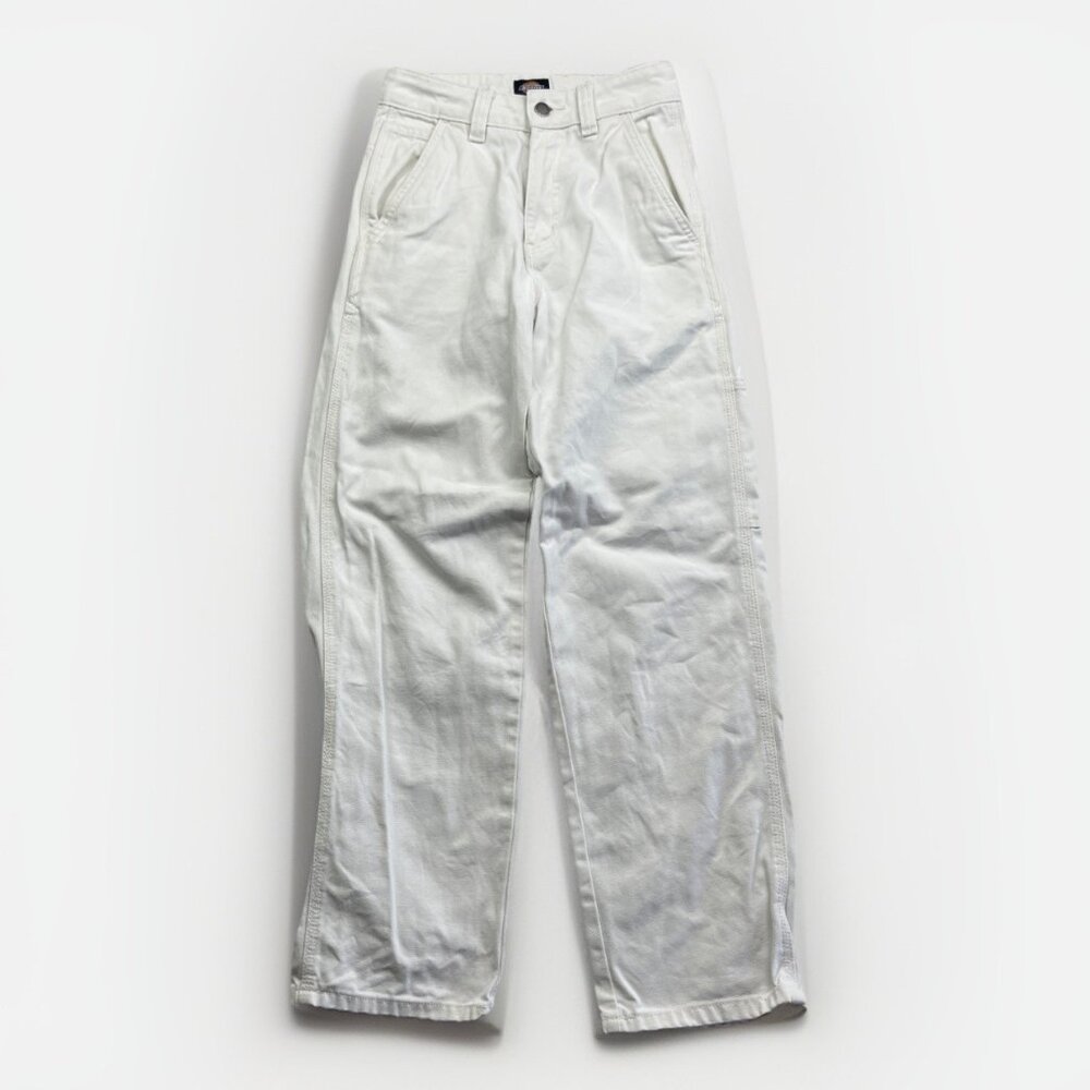 Y2K Dickies Women’s 0R Cargo Pants White Workwear Utility Gorpcore Skater